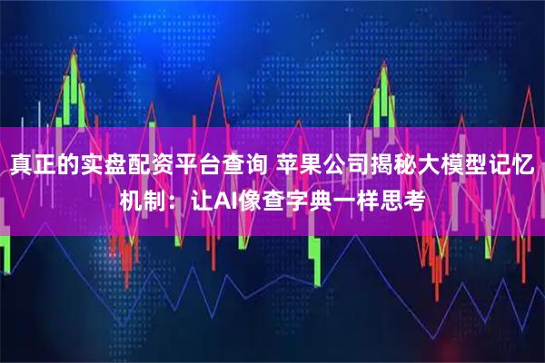 真正的实盘配资平台查询 苹果公司揭秘大模型记忆机制：让AI像查字典一样思考