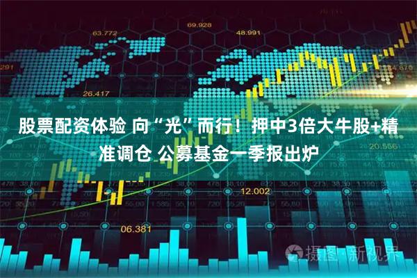 股票配资体验 向“光”而行！押中3倍大牛股+精准调仓 公募基金一季报出炉